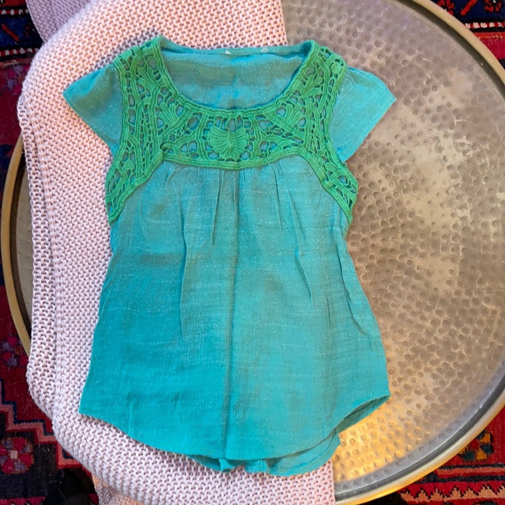 Unbranded Green Boho Girls Top